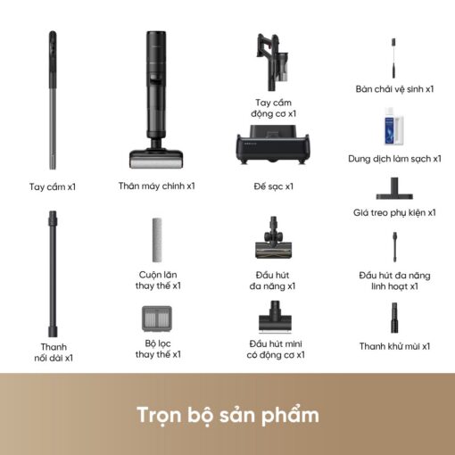 Dreame H13 Dual FlexReach gập nghiêng 180°