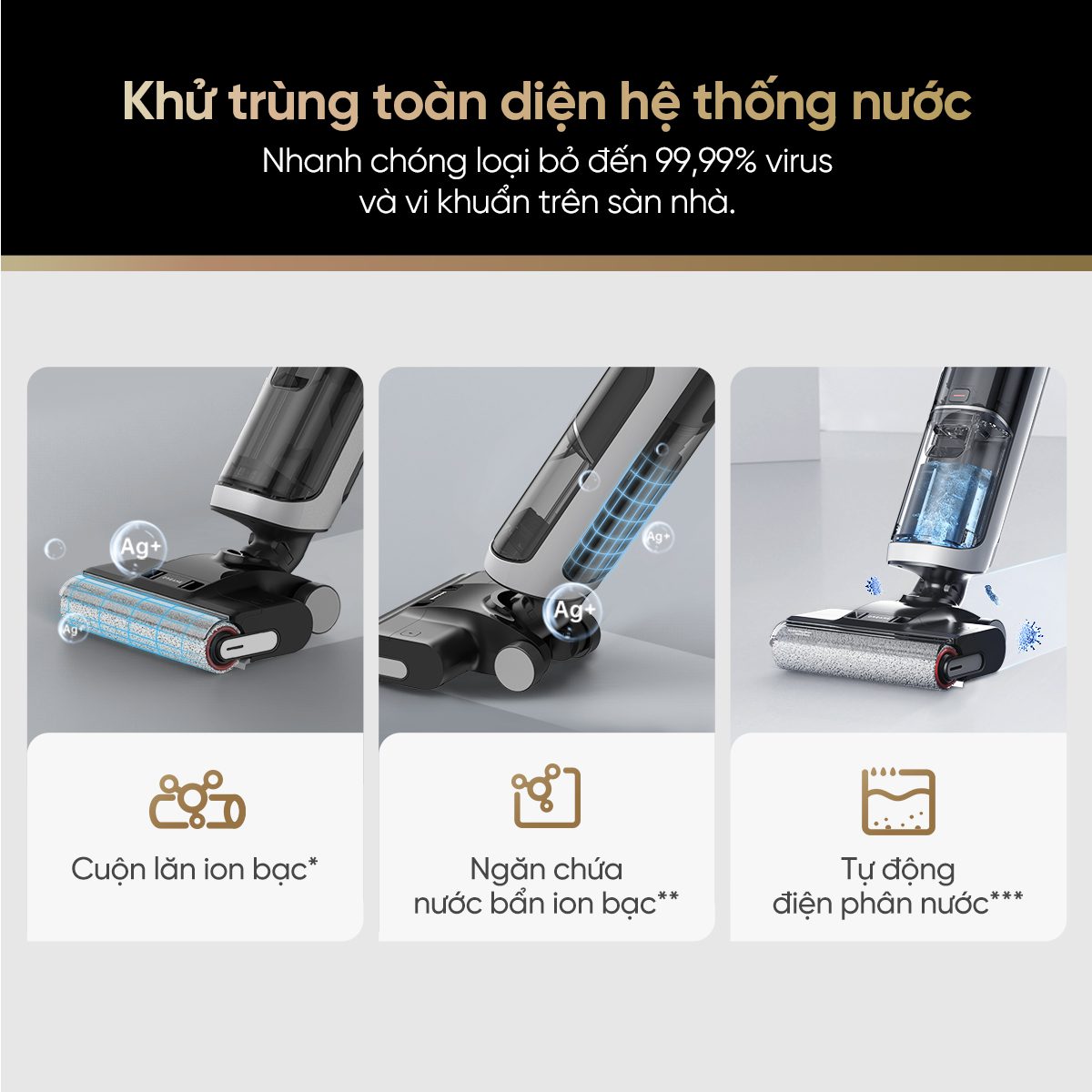 Dreame H14 khử trùng toàn diện hệ thống nước