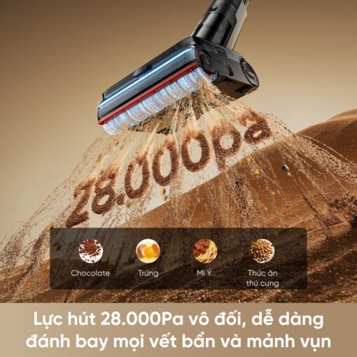 Máy hút bụi lau nhà Dreame H16 Steam | Lực hút 28.000Pa