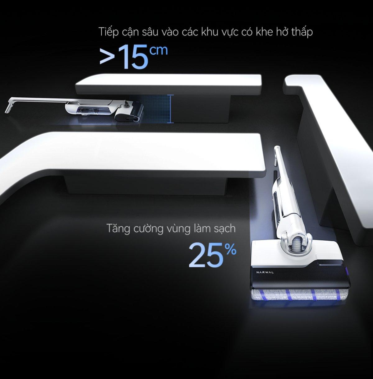 Narwal S20 gập nghiêng 180°