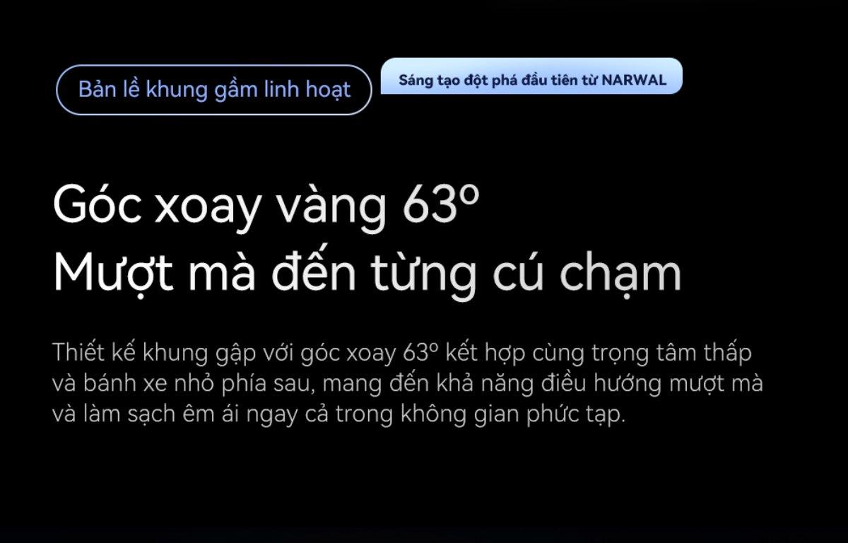 Narwal S20 gập nghiêng 180°