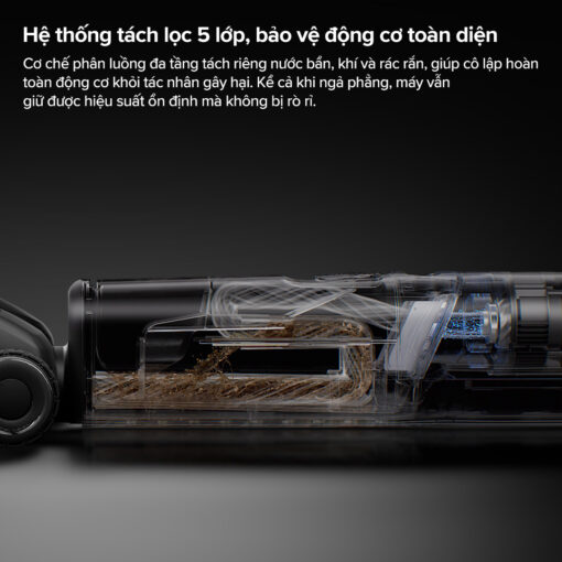 Roborock F25 Ultra gập nghiêng 180°