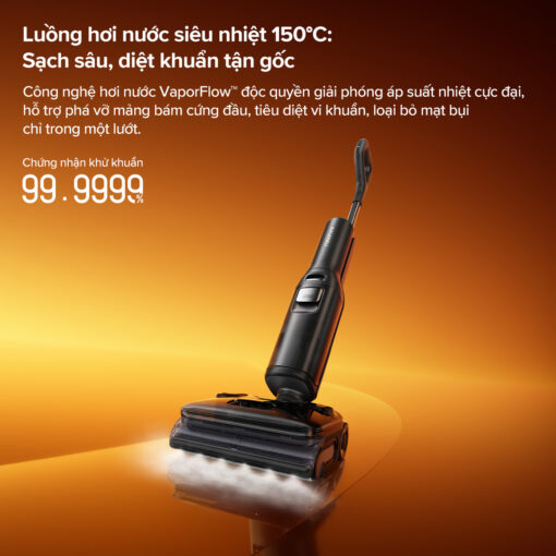 Roborock F25 Ultra gập nghiêng 180°