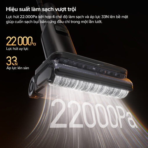 Roborock F25 Ultra gập nghiêng 180°