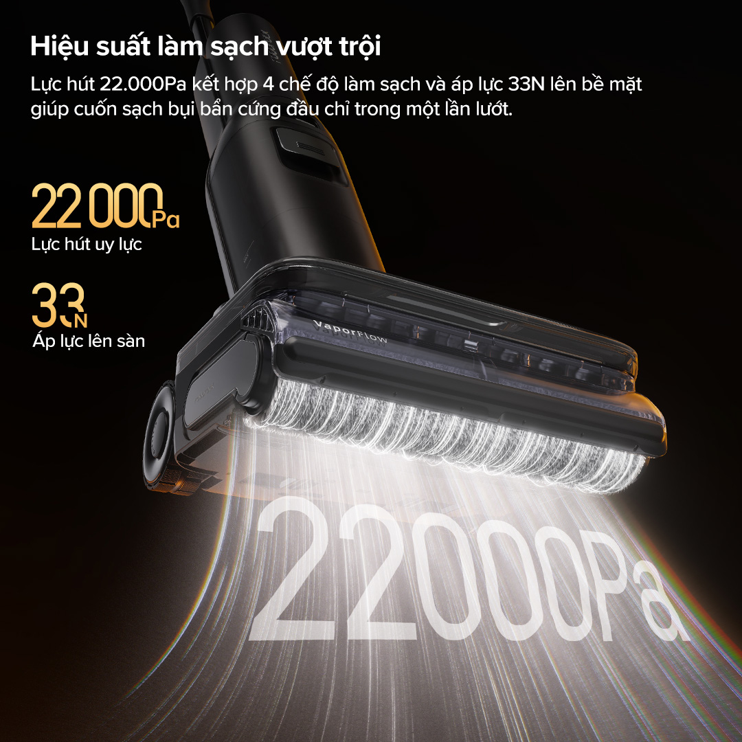 Roborock F25 Ultra gập nghiêng 180°