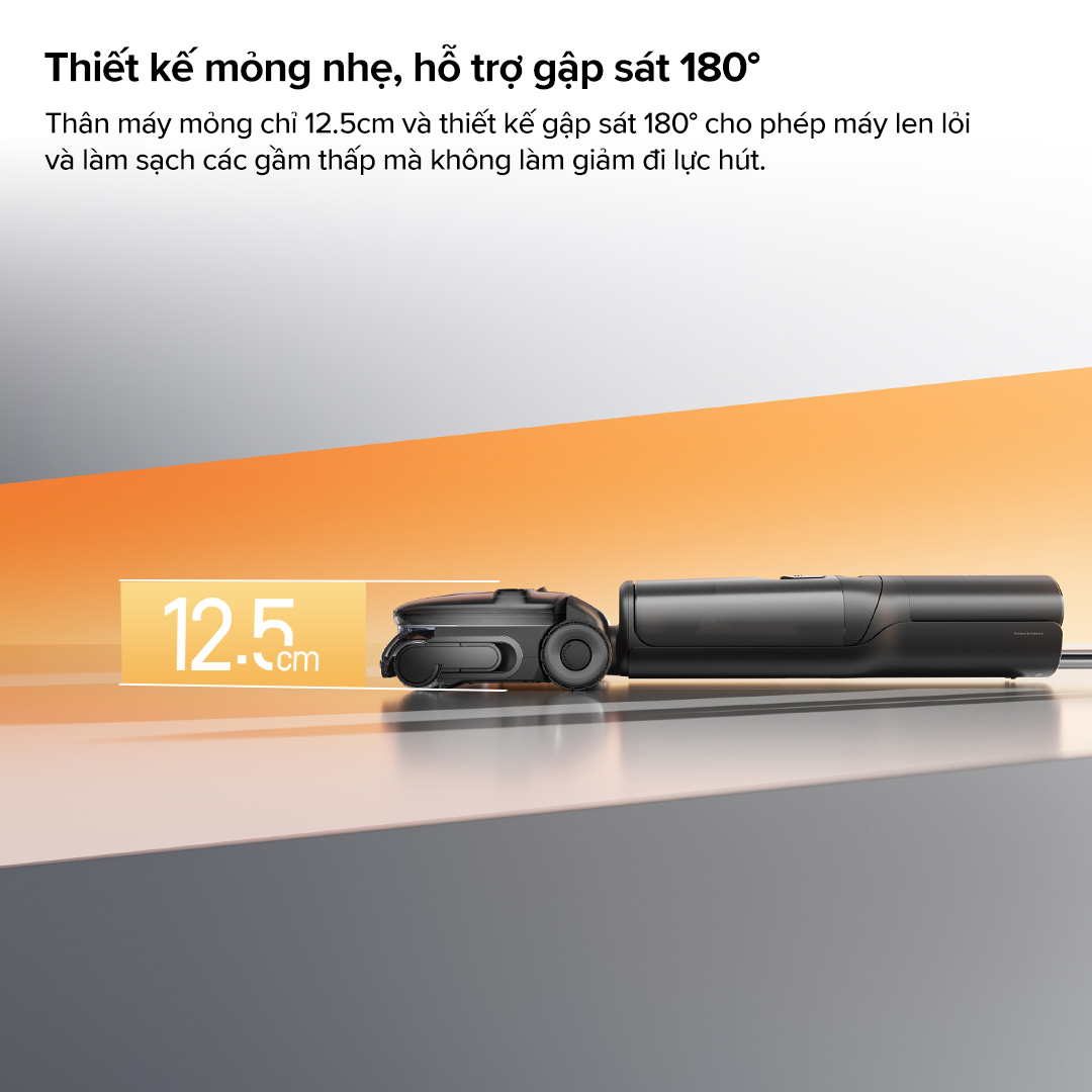 Roborock F25 Ultra gập nghiêng 180°