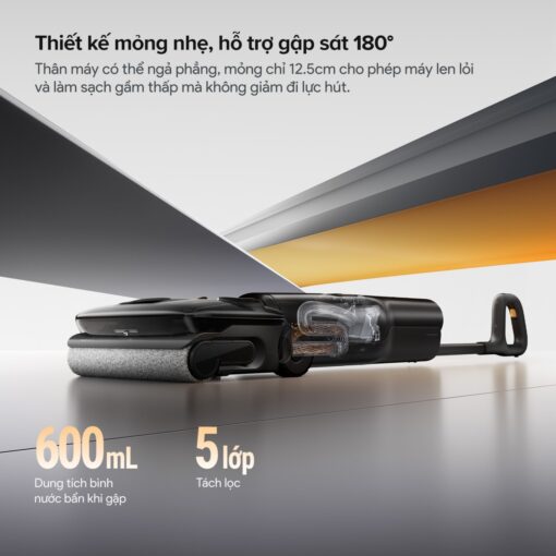 Roborock F25 ACE Pro gập nghiêng 180°