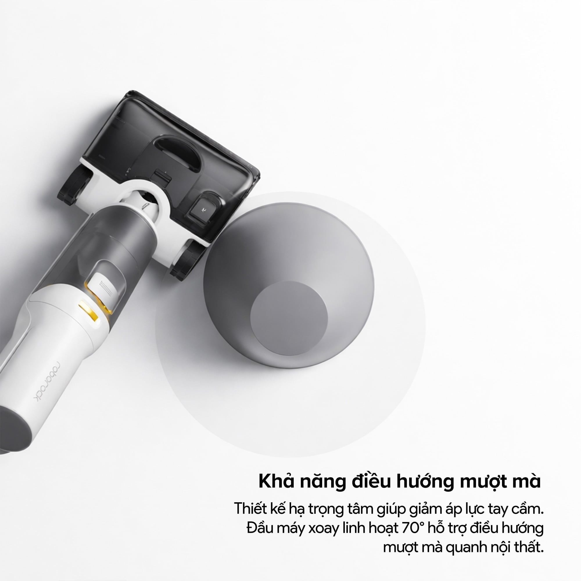 Roborock F25 RT Gen 2 gập nghiêng 180°