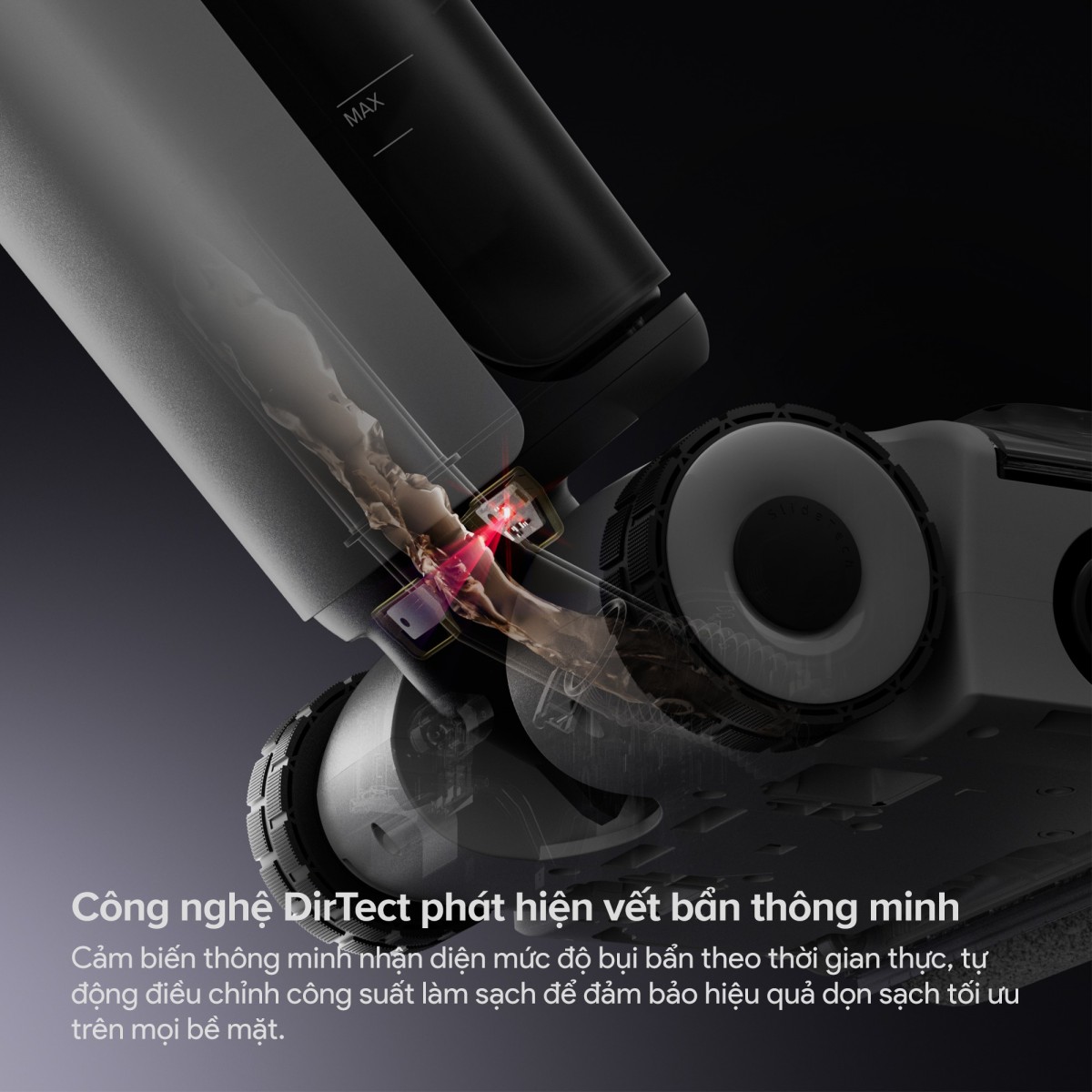 Roborock F25 Gen 2 gập nghiêng 180°