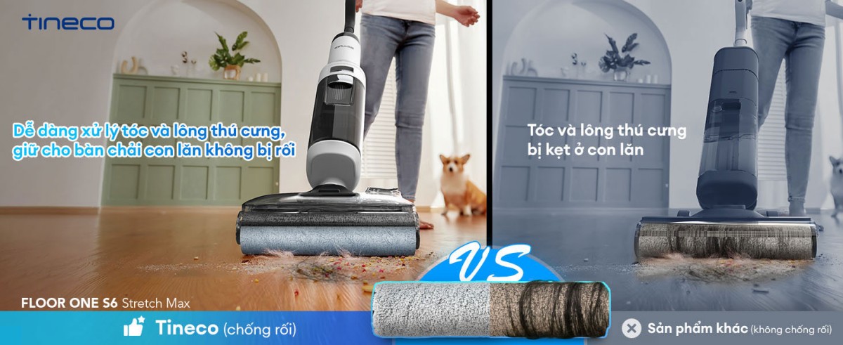 Tineco Floor One S6 Stretch Max | Lực hút 22.000Pa