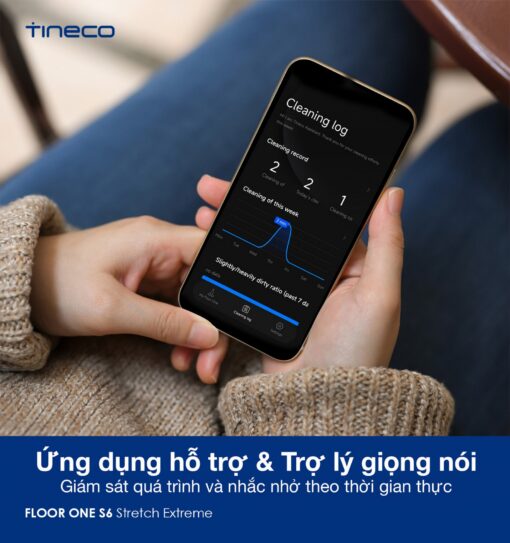 Tineco S6 Stretch Extreme gập nghiêng 180°