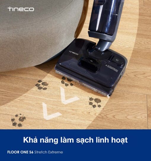 Tineco S6 Stretch Extreme gập nghiêng 180°