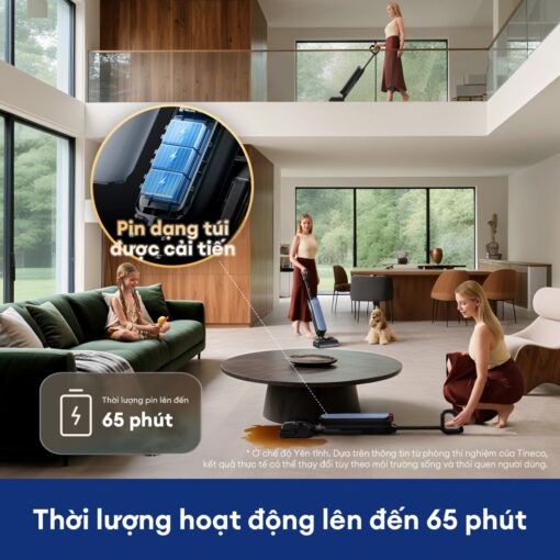 Tineco S9 Artist Prime gập nghiêng 180°