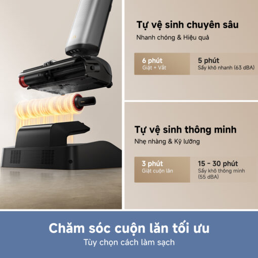 Dreame Mova X4 Pro gập nghiêng 180°