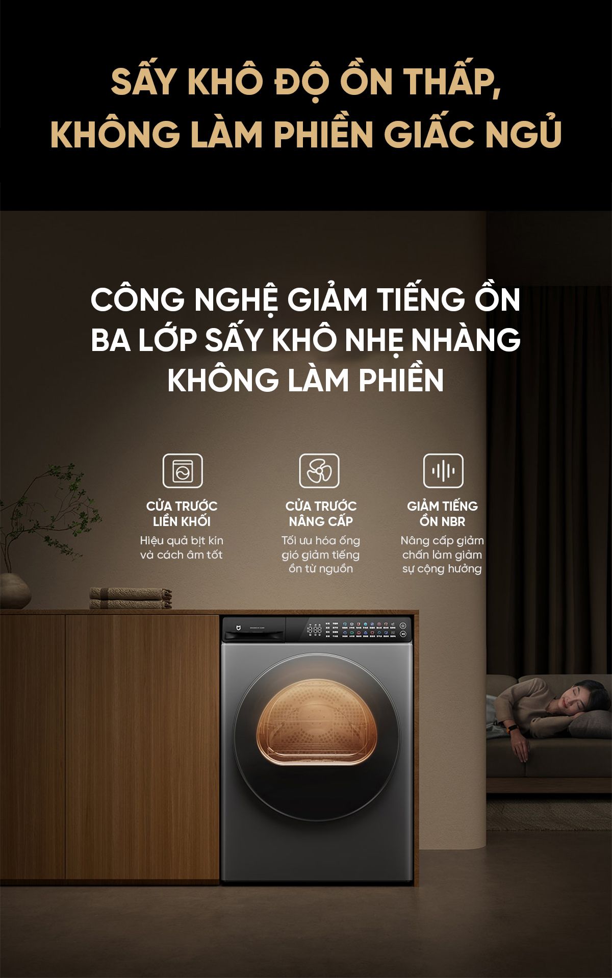 Máy giặt Xiaomi Mijia MJ103 H100MJ103, giặt 10kg, 27 chương trình giặt