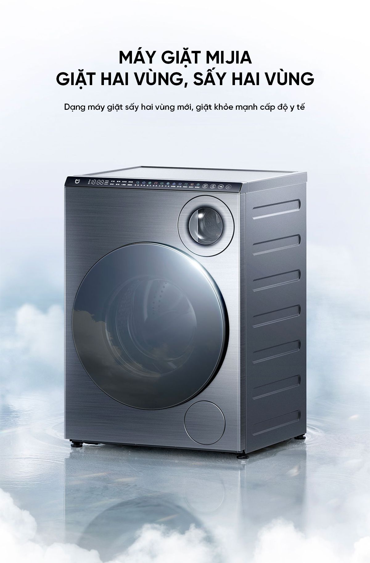 Máy giặt sấy Xiaomi Mijia MJ107, giặt 10kg, sấy 7kg