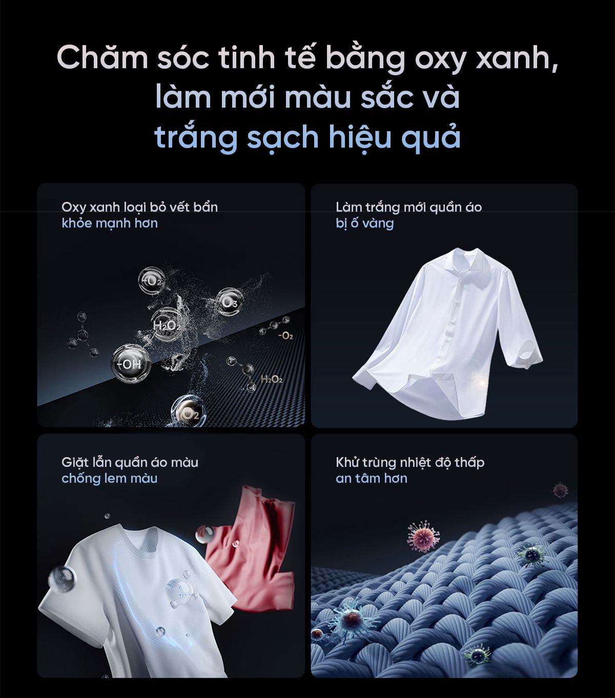 Combo giặt sấy Mijia Pro Blue Oxygen giặt sấy bơm nhiệt 10kg+10kg