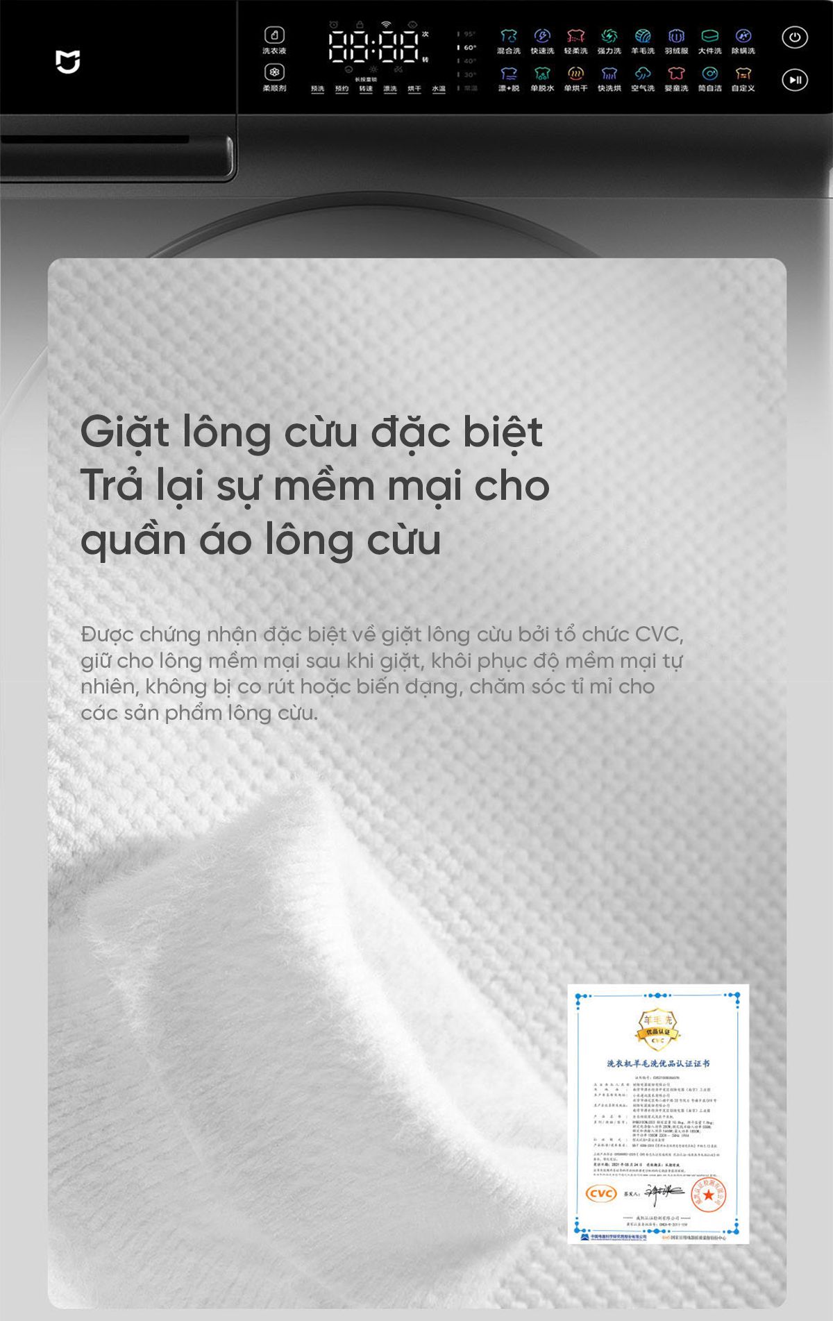 Máy giặt sấy Xiaomi Mijia MJ203 giặt 10kg, sấy 7kg