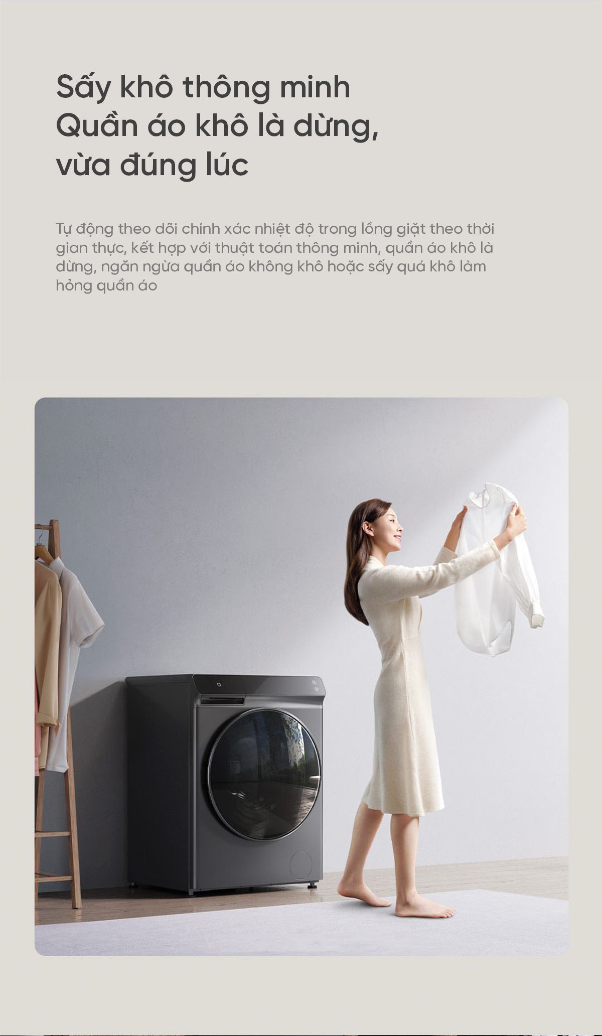 Máy giặt sấy Xiaomi Mijia MJ203 giặt 10kg, sấy 7kg