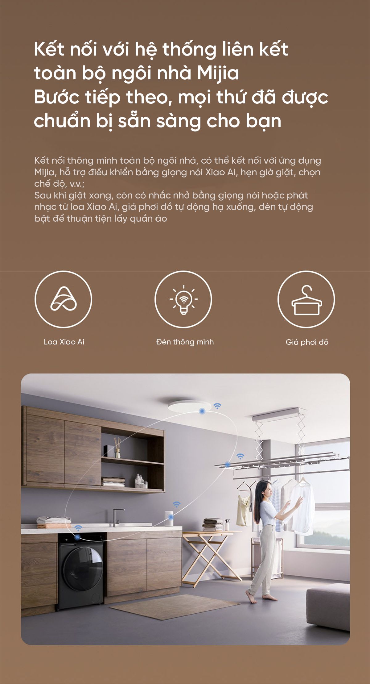 Máy giặt sấy Xiaomi Mijia MJ203 giặt 10kg, sấy 7kg
