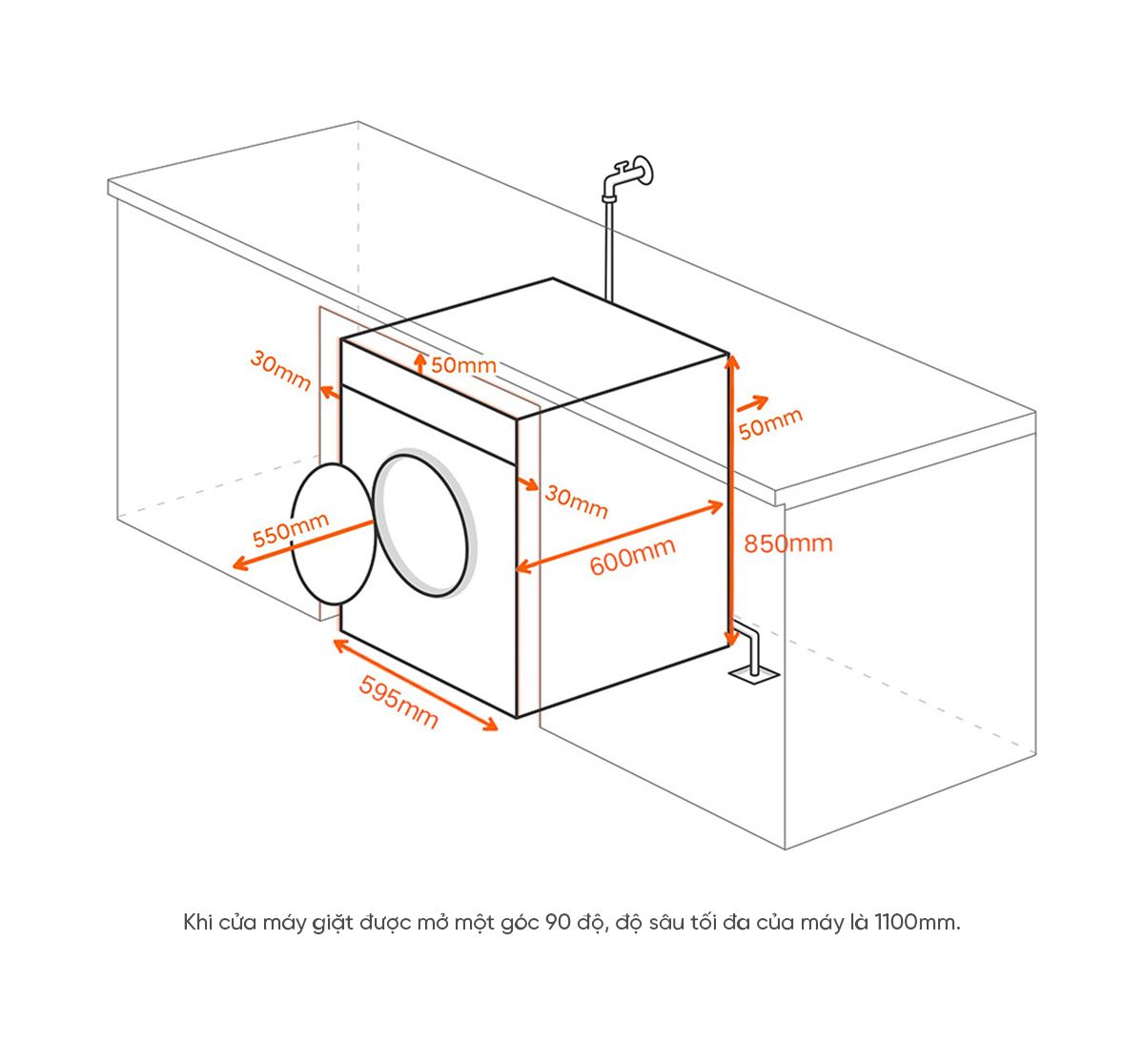 Máy giặt sấy Xiaomi Mijia MJ203 giặt 10kg, sấy 7kg