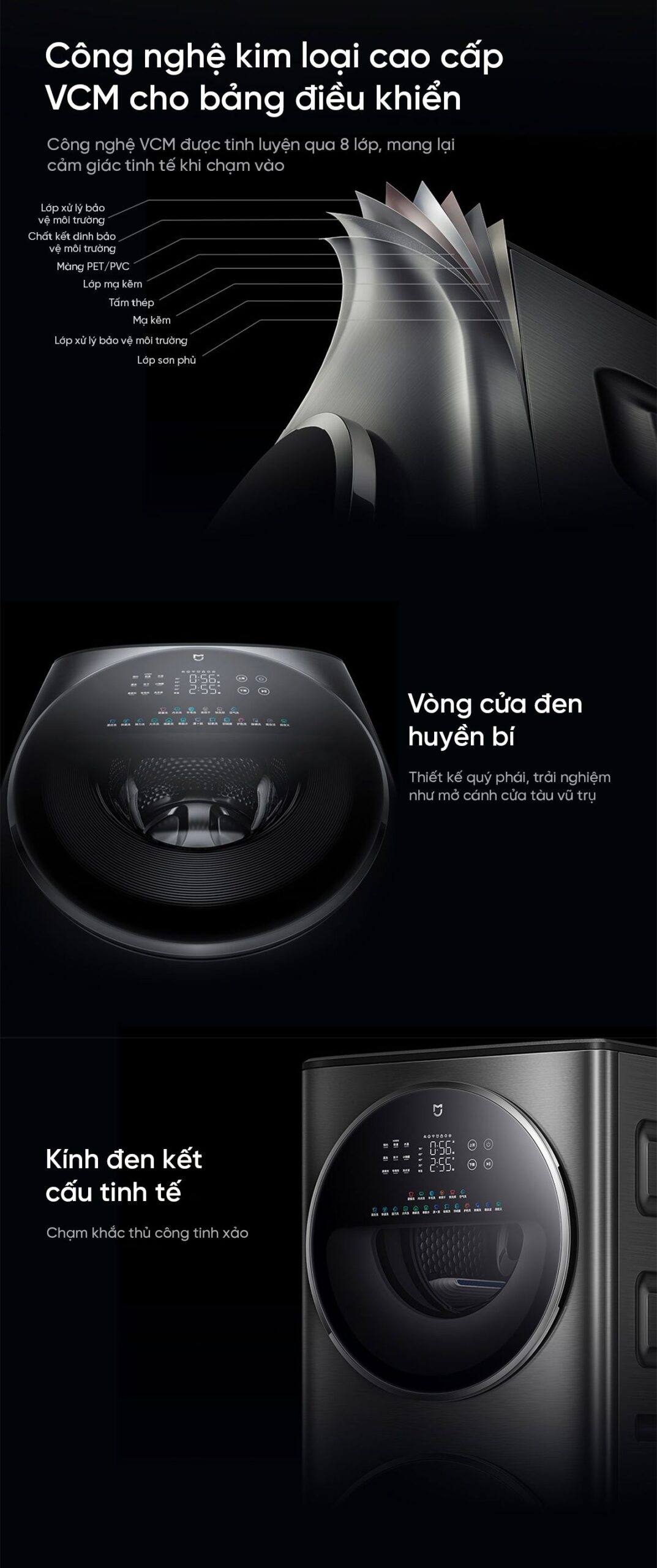 Máy giặt sấy Xiaomi Mijia MJ206, 2 tầng, giặt 15kg và sấy 7kg