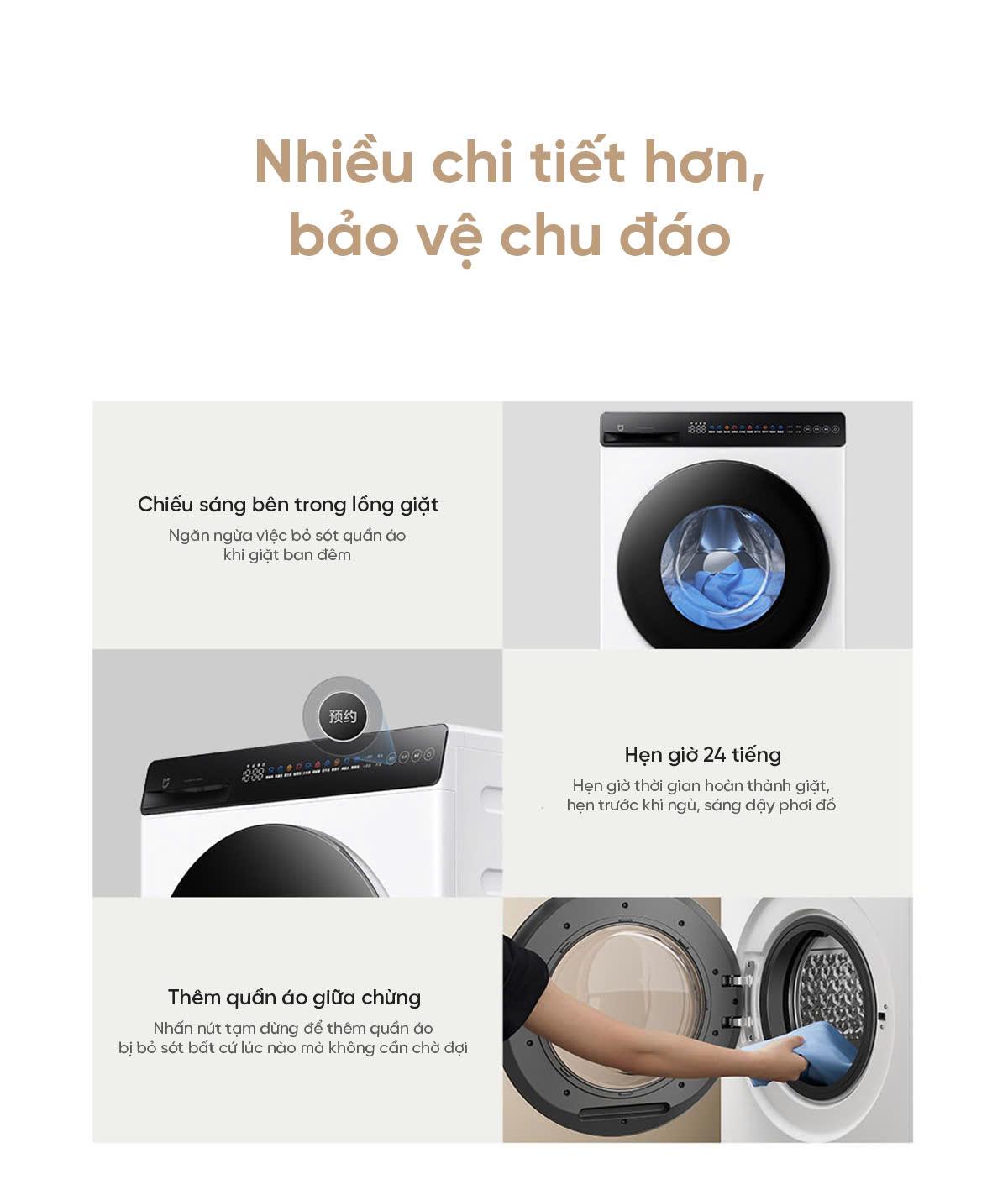 Máy giặt sấy Xiaomi Mijia MJ104, giặt 10kg, sấy 7kg