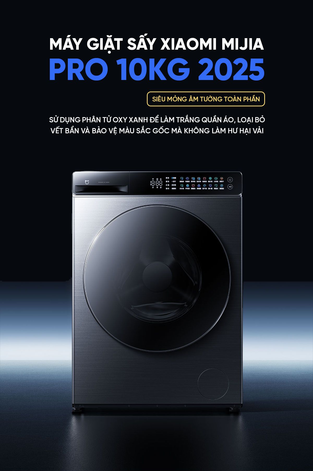 Máy giặt sấy Xiaomi Mijia MJ105 Pro giặt 10kg, sấy 7kg