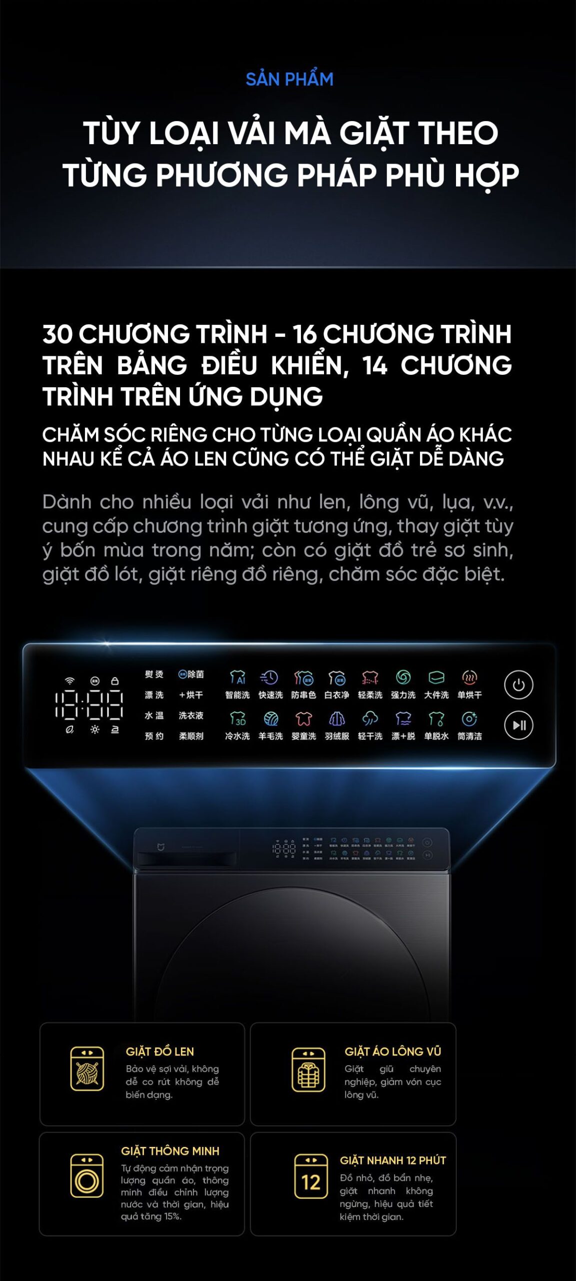 Máy giặt sấy Xiaomi Mijia MJ105 Pro giặt 10kg, sấy 7kg