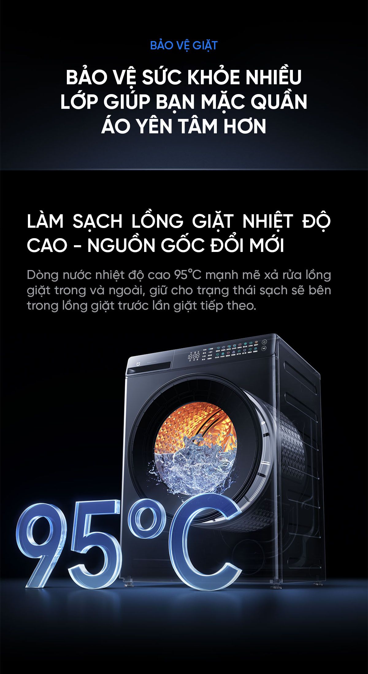 Máy giặt sấy Xiaomi Mijia MJ105 Pro giặt 10kg, sấy 7kg