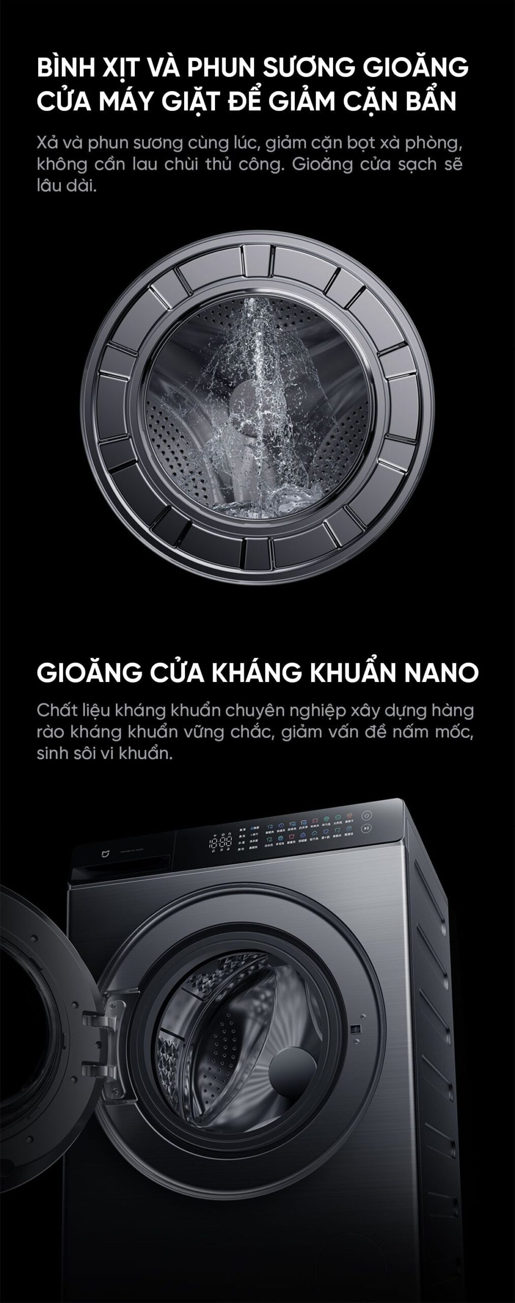 Máy giặt sấy Xiaomi Mijia MJ105 Pro giặt 10kg, sấy 7kg