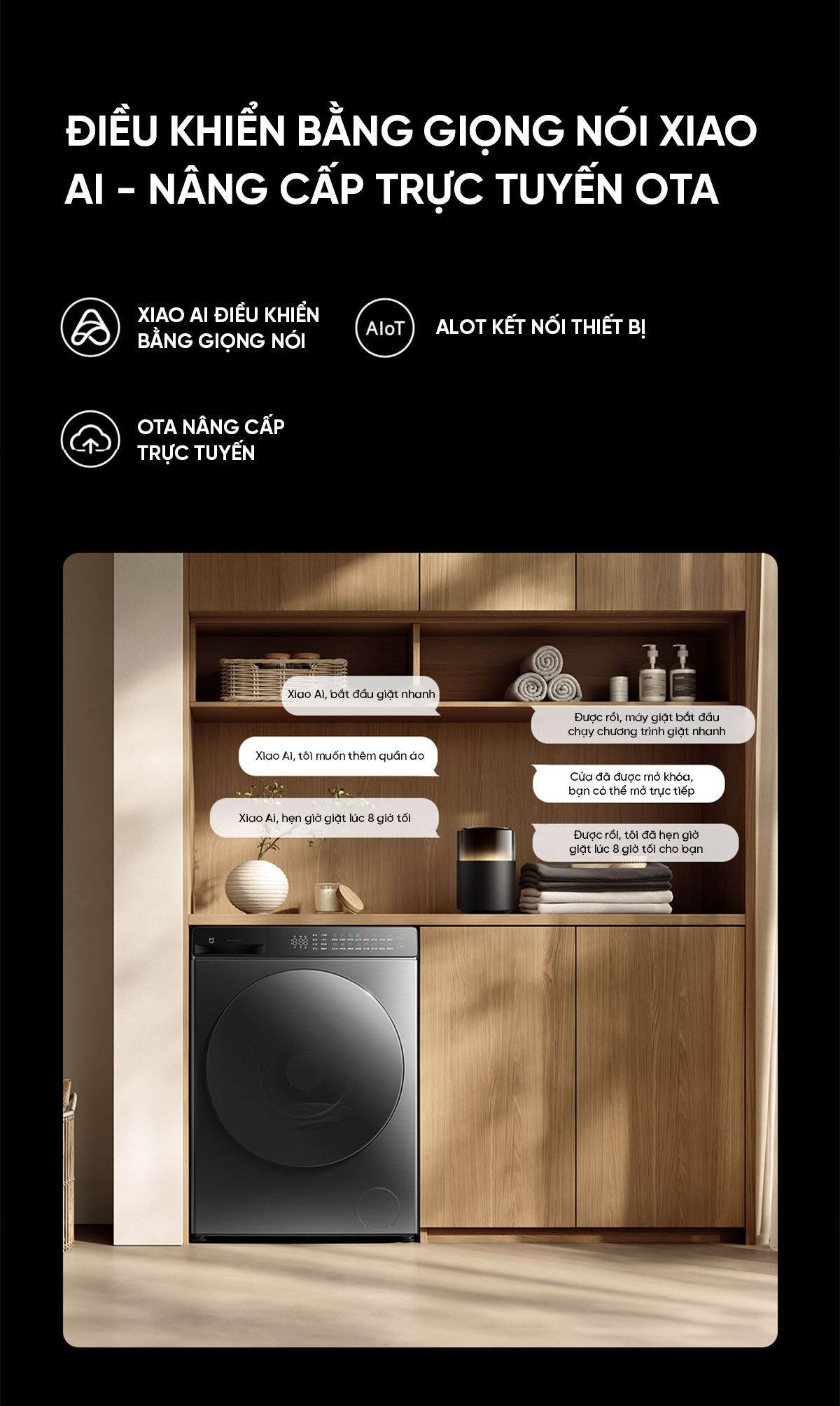Máy giặt sấy Xiaomi Mijia MJ105 Pro giặt 10kg, sấy 7kg