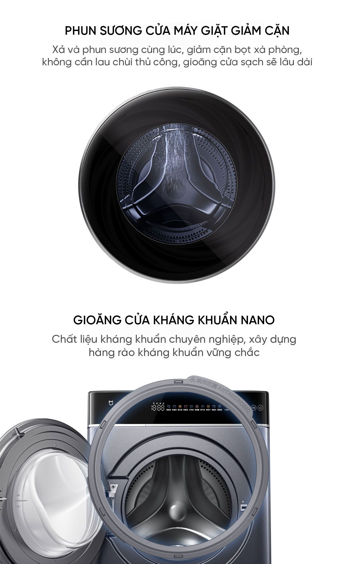 Máy giặt sấy Xiaomi Mijia MJ302, giặt 12kg, sấy 9kg