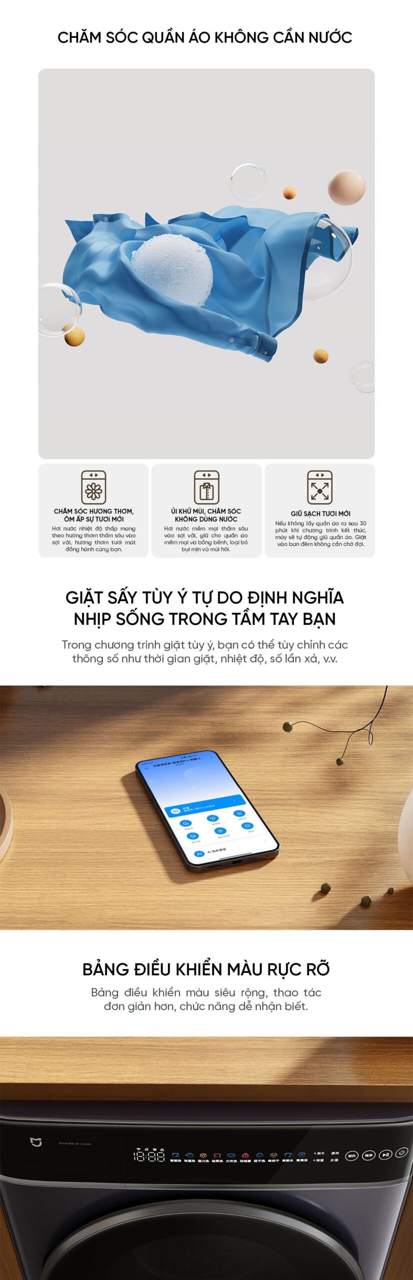 Máy giặt sấy Xiaomi Mijia MJ302, giặt 12kg, sấy 9kg