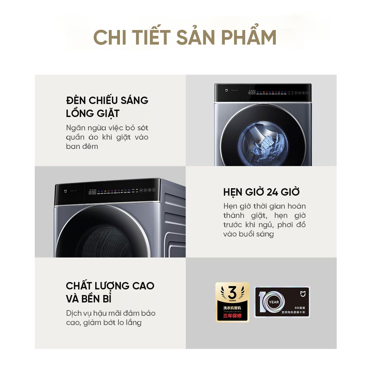 Máy giặt sấy Xiaomi Mijia MJ302, giặt 12kg, sấy 9kg