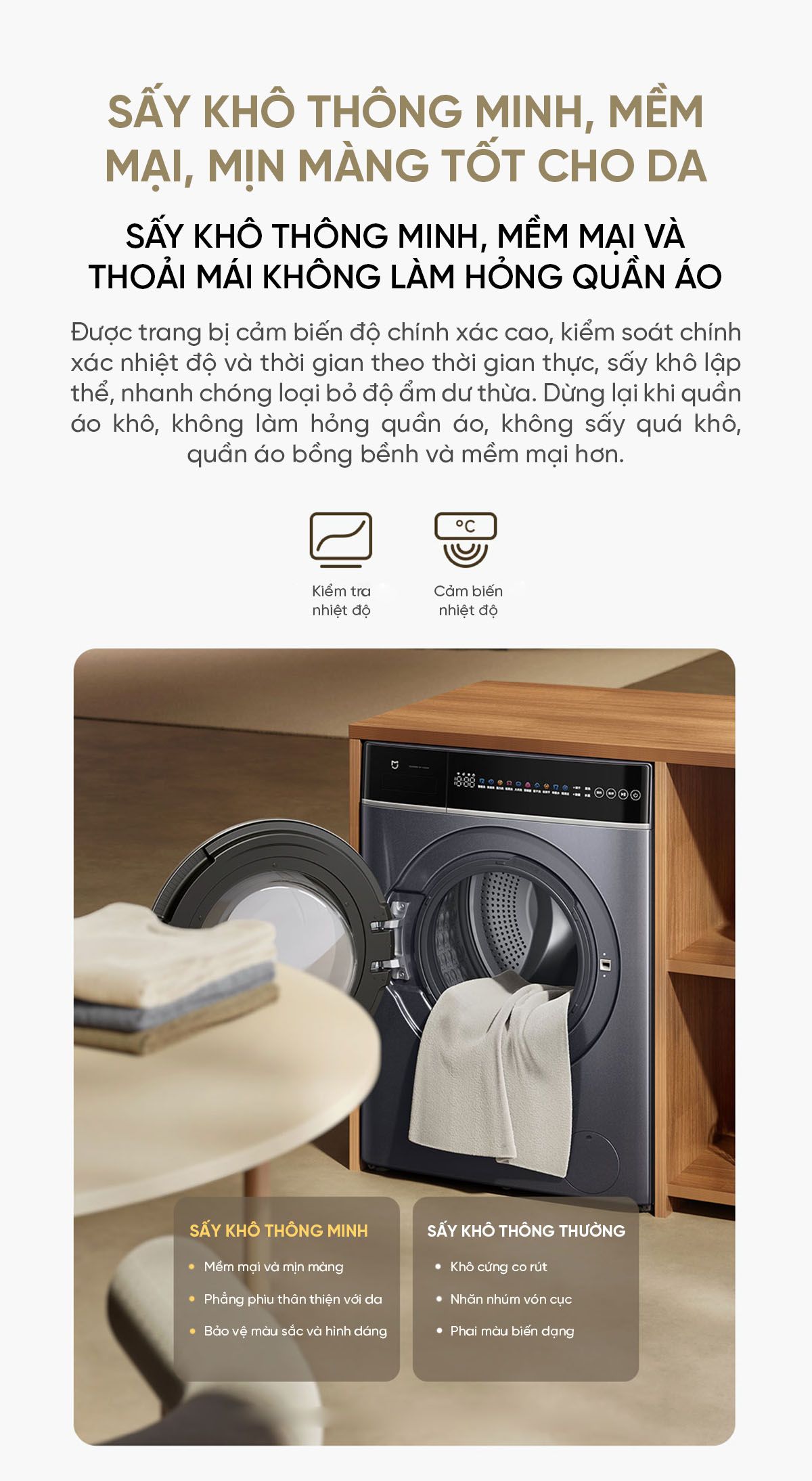 Máy giặt sấy Xiaomi Mijia MJ302, giặt 12kg, sấy 9kg