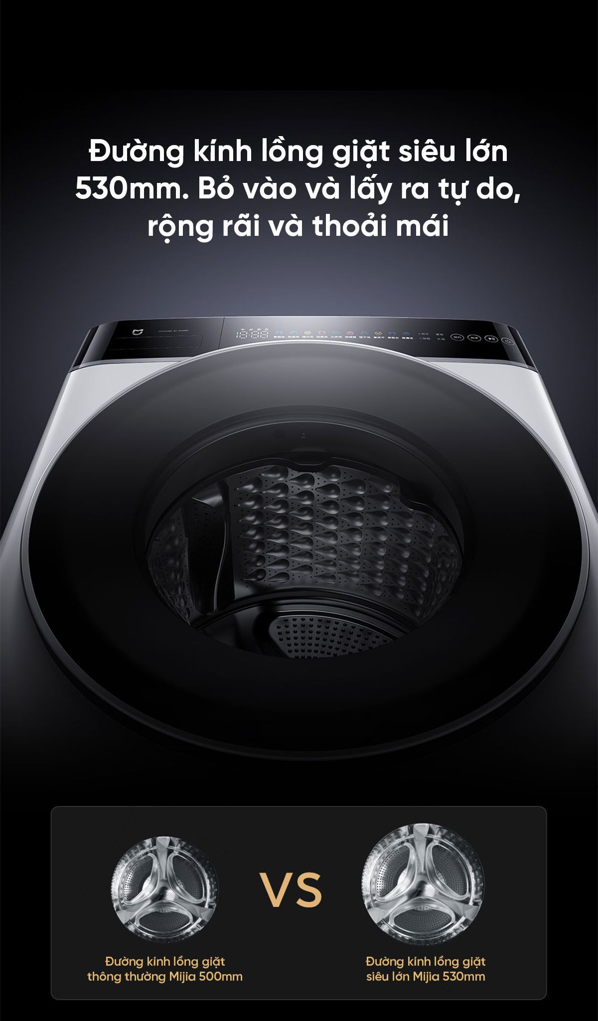 Máy giặt Xiaomi Mijia XQG120MJ301, giặt 12 kg, thiết kế mỏng