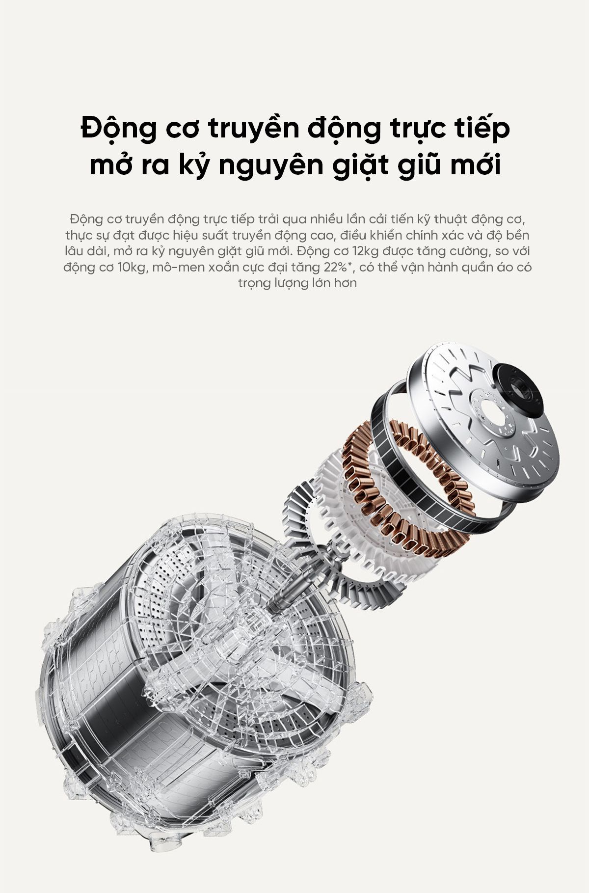 Máy giặt Xiaomi Mijia XQG120MJ301, giặt 12 kg, thiết kế mỏng