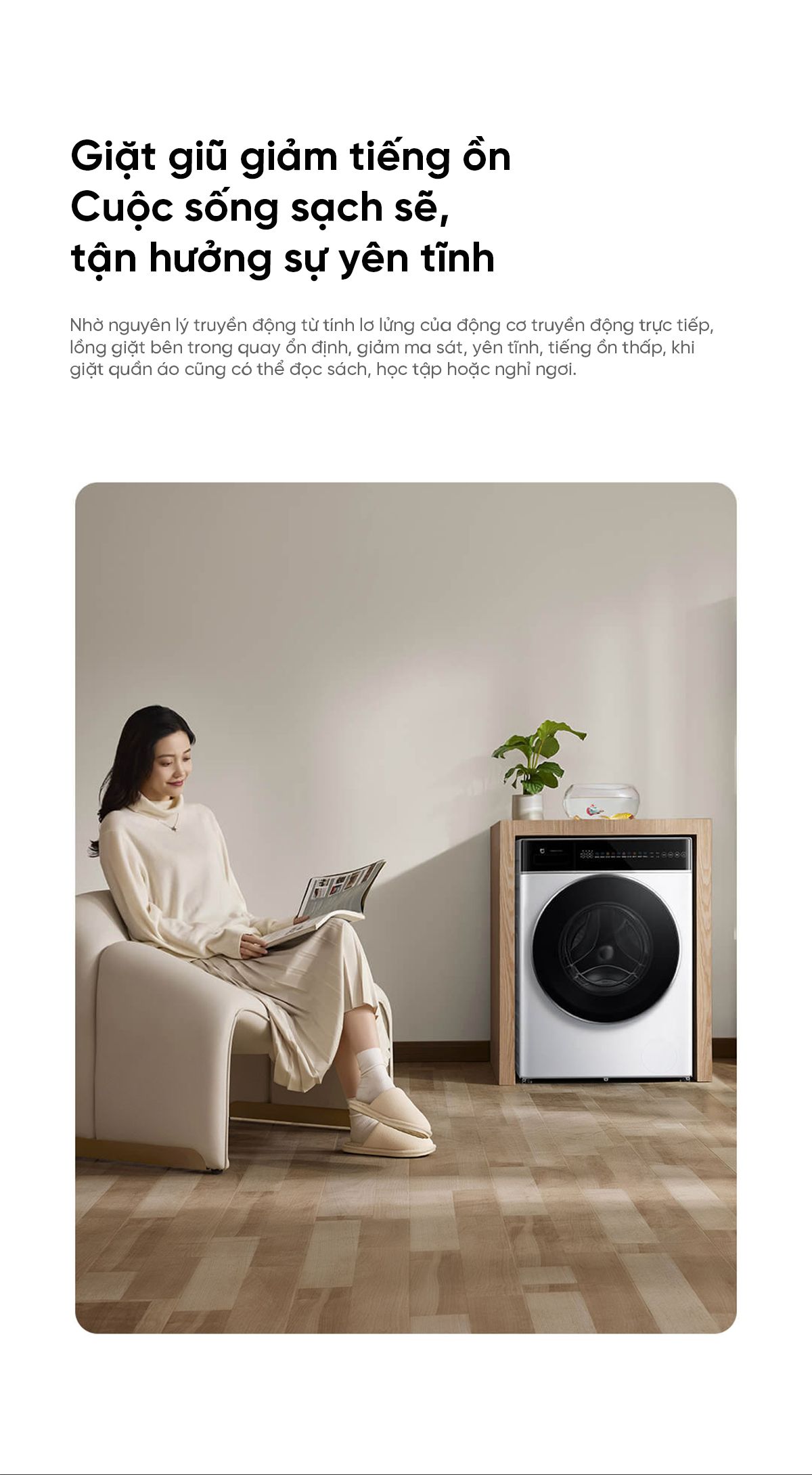 Máy giặt Xiaomi Mijia XQG120MJ301, giặt 12 kg, thiết kế mỏng