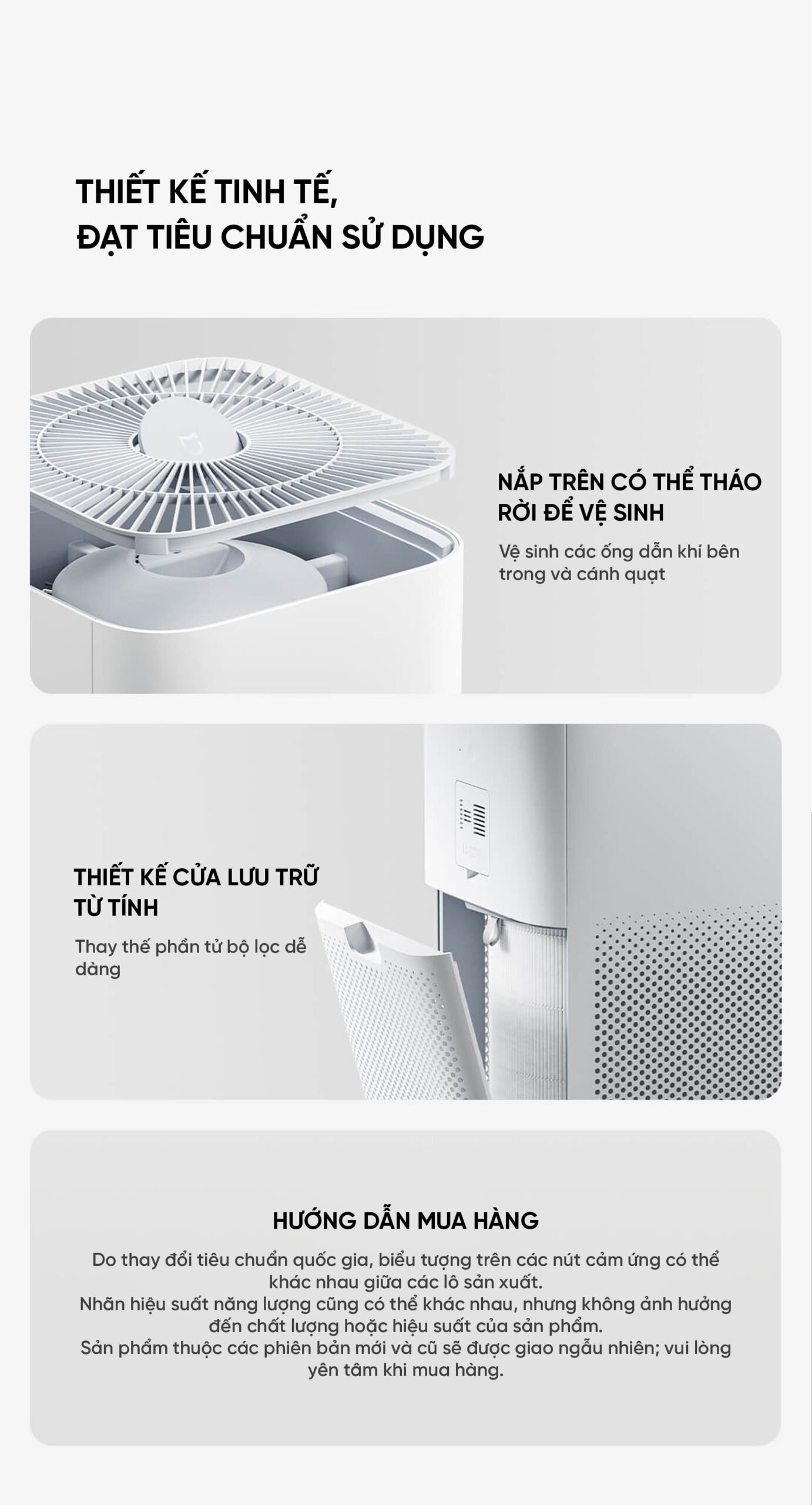 Xiaomi Mijia 5 máy lọc không khí diện tích 50m²