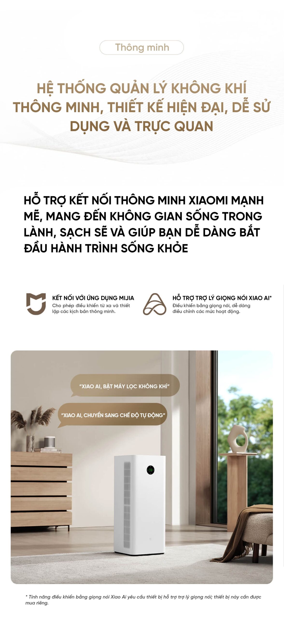 Xiaomi Mijia 5 Pro máy lọc không khí diện tích 92m²