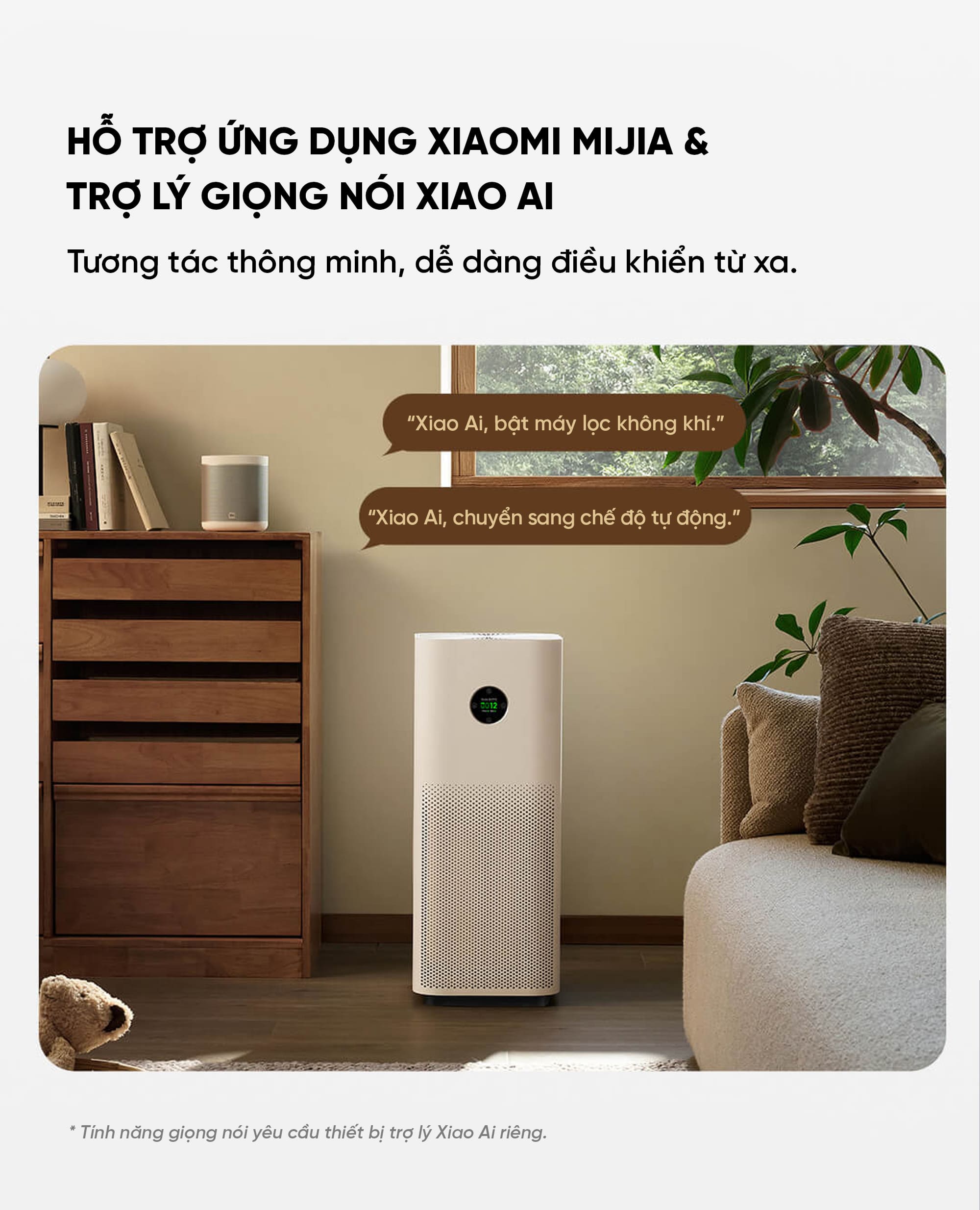 Xiaomi Mijia 5s máy lọc không khí diện tích 60m²