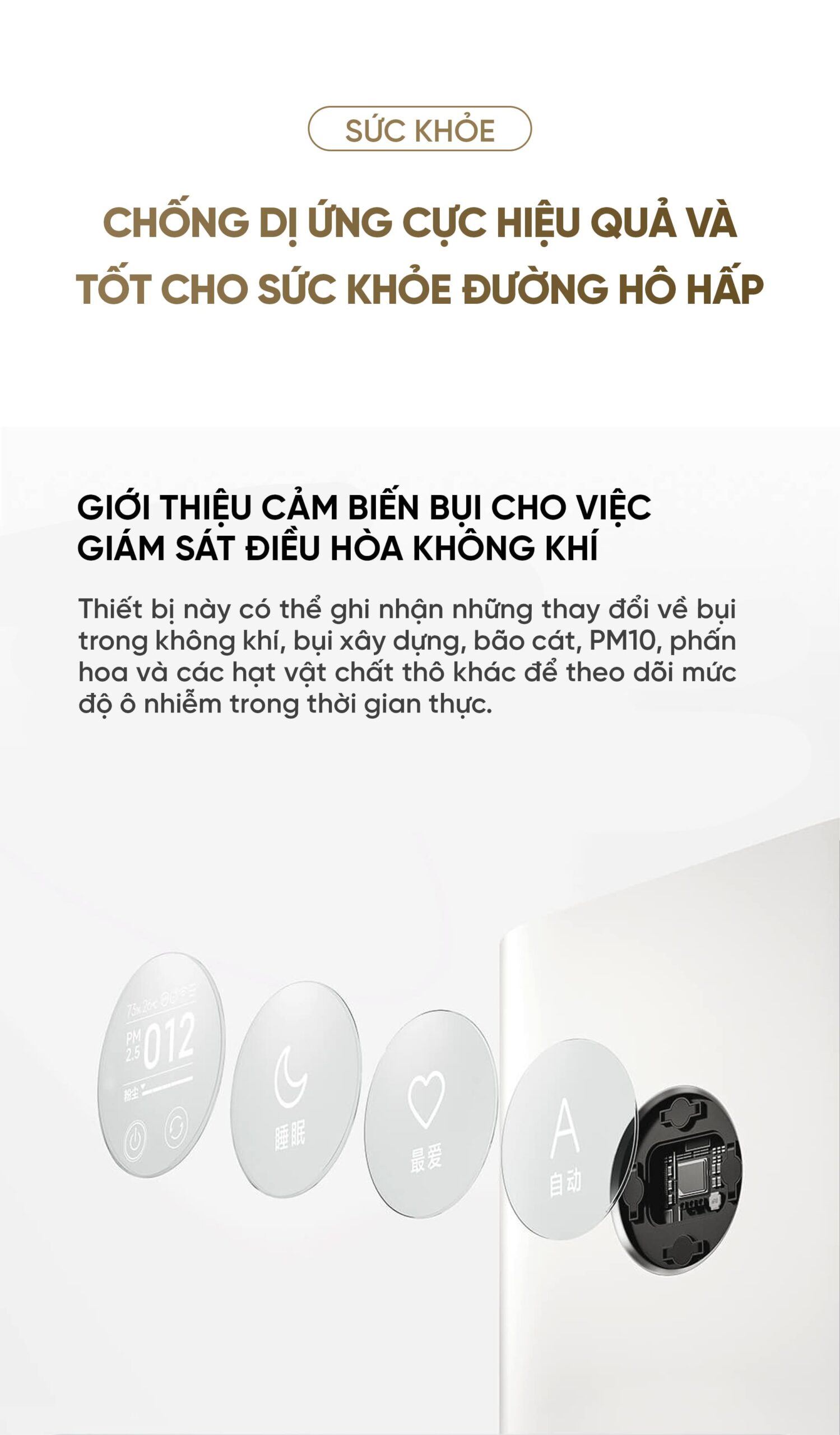 Xiaomi Mijia 5 máy lọc không khí diện tích 50m²