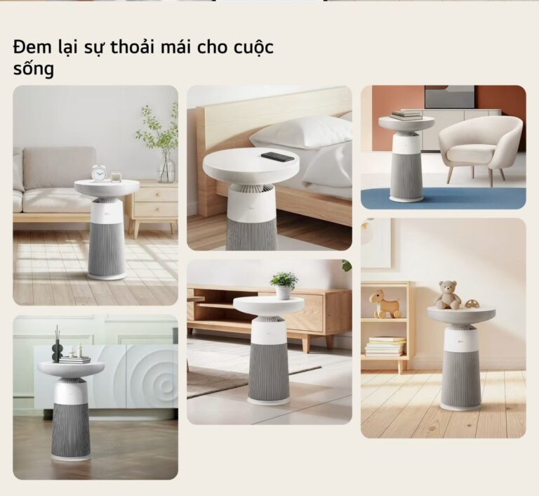 Máy lọc khí kết hợp loa bluetooth LG PuriCare™ Aerospeaker diện tích 20m²