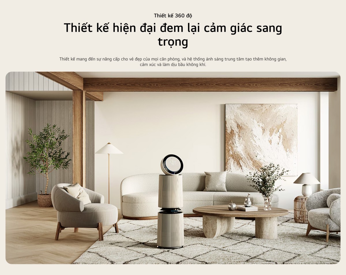 Máy lọc không khí PuriCare360 Alpha PET Công nghệ UVnano™ diện tích 114m²