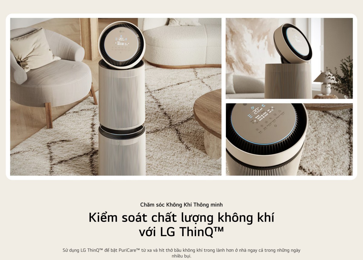 Máy lọc không khí PuriCare360 Alpha PET Công nghệ UVnano™ diện tích 114m²