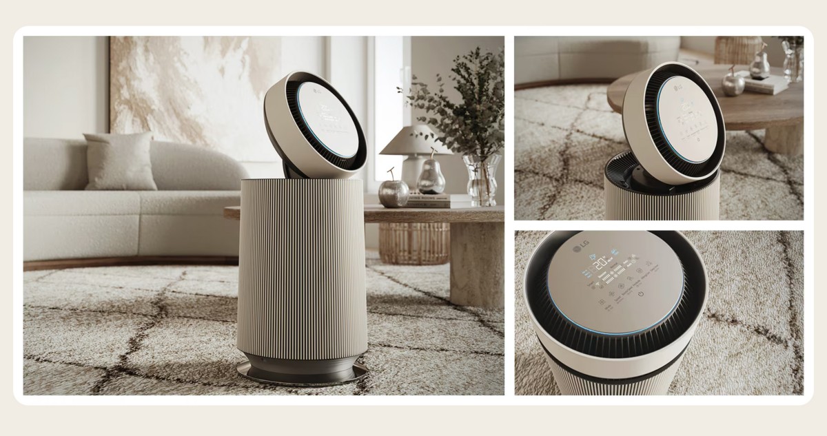 Máy lọc không khí PuriCare360 Alpha PET Lọc không khí 360˚ diện tích 61m²