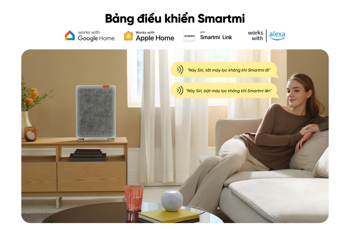 Smartmi E1 máy lọc không khí diện tích 18m²