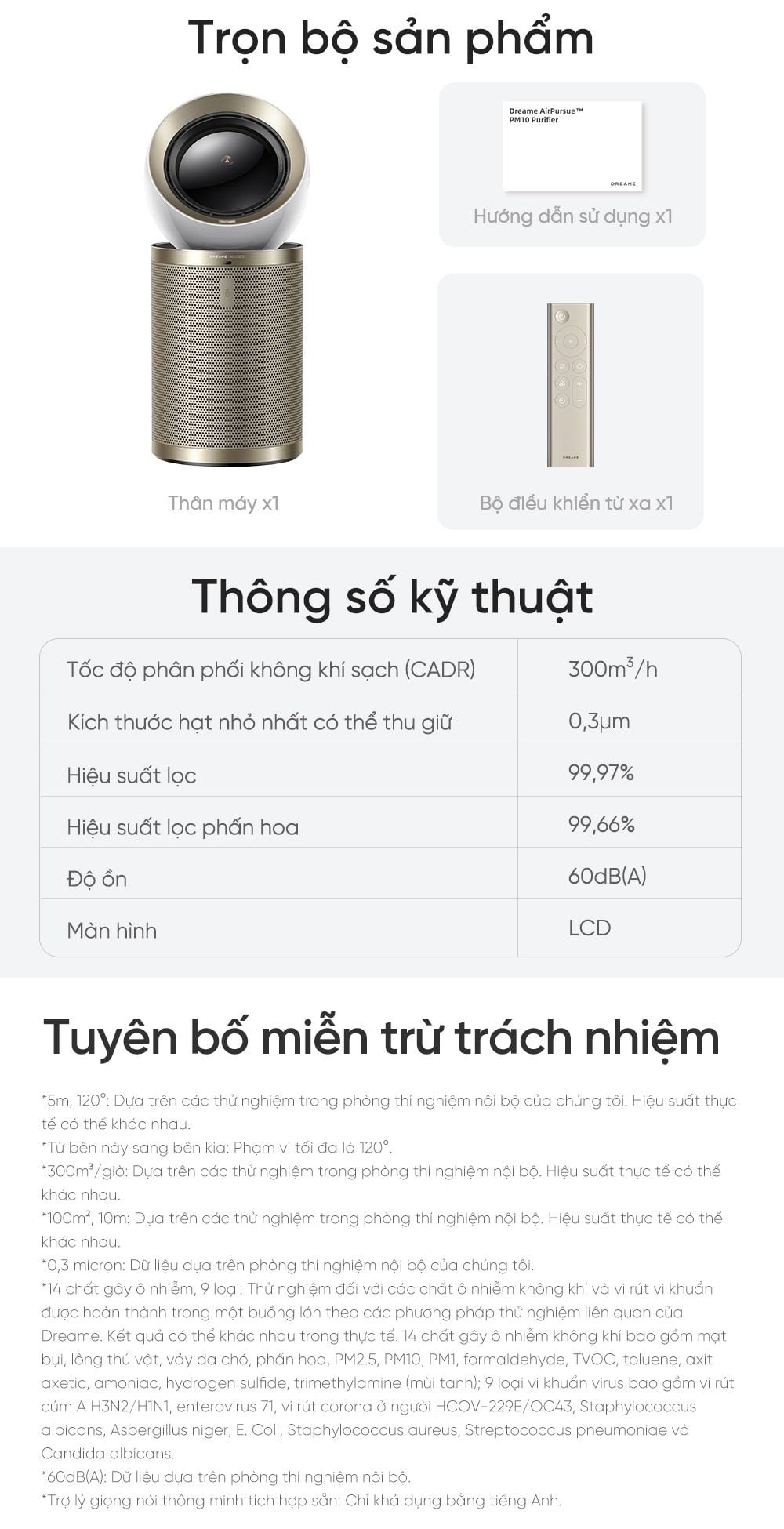 Máy lọc không khí Dreame AirPursue™ PM10