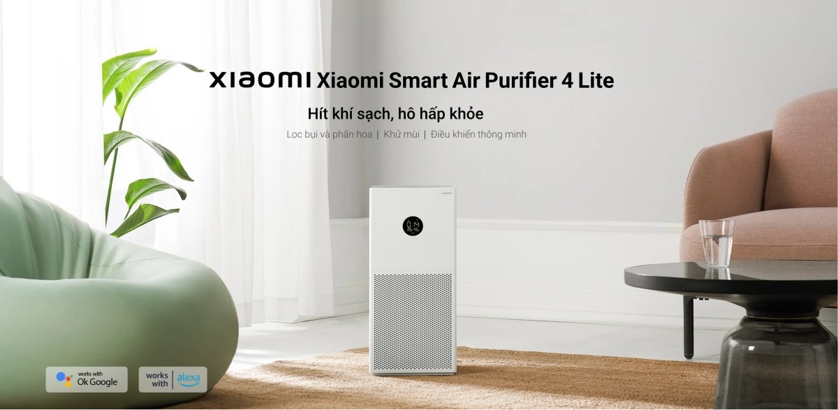 Xiaomi Smart Air Purifier 4 Lite máy lọc không khí diện tích 40 m²